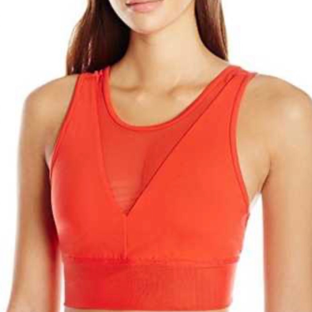 Alo Red Mesh-Insert Bralette - Women Intimates Size M